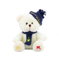 PL83109 (1) PLUSH BEAR WITH SCARF AND HAT
