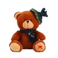 PL83109 (2) PLUSH BEAR WITH SCARF AND HAT